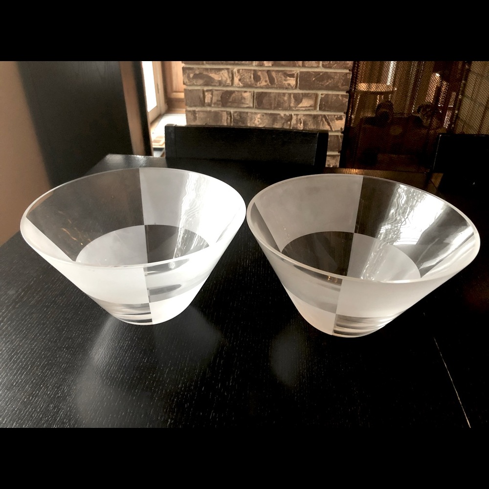 Nautica Glass Bowls (2) sold as a set
